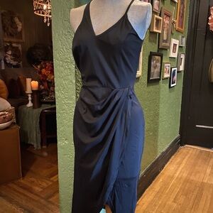 Chic black Sleeveless Midi Dress